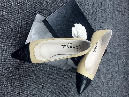 CHANEL Shallow mouth flat shoes Women--133